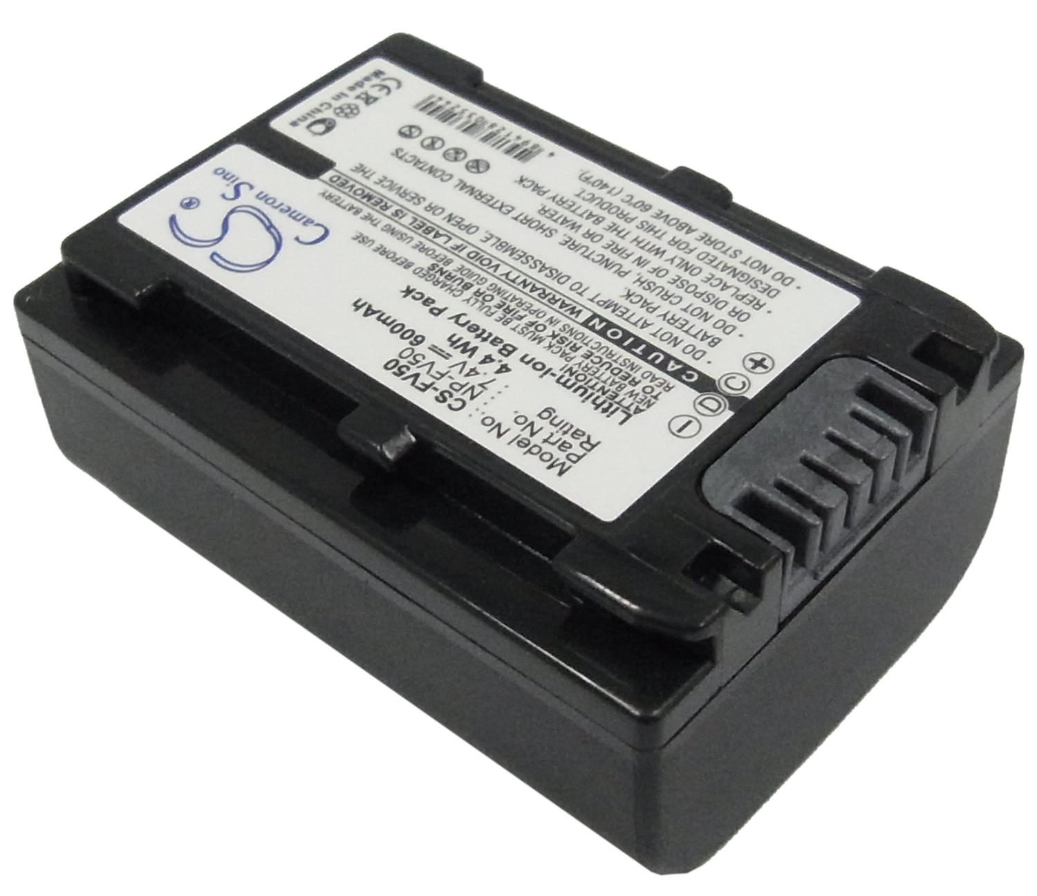 Sony NP-FV50 DCR-DVD403 DCR-SR62 battery 600mAh Li-ion 7.4V