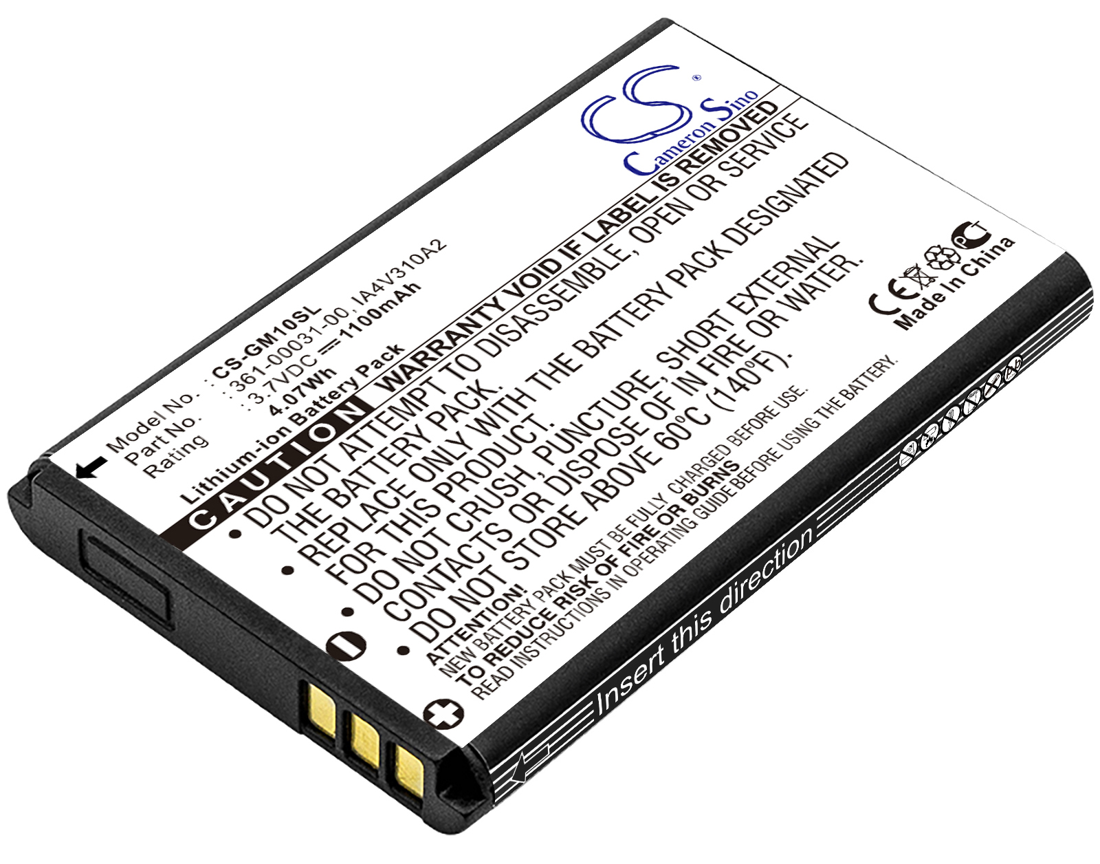 Garmin GLO, GPS Mobile 10 10x GPS10 battery rechargeable