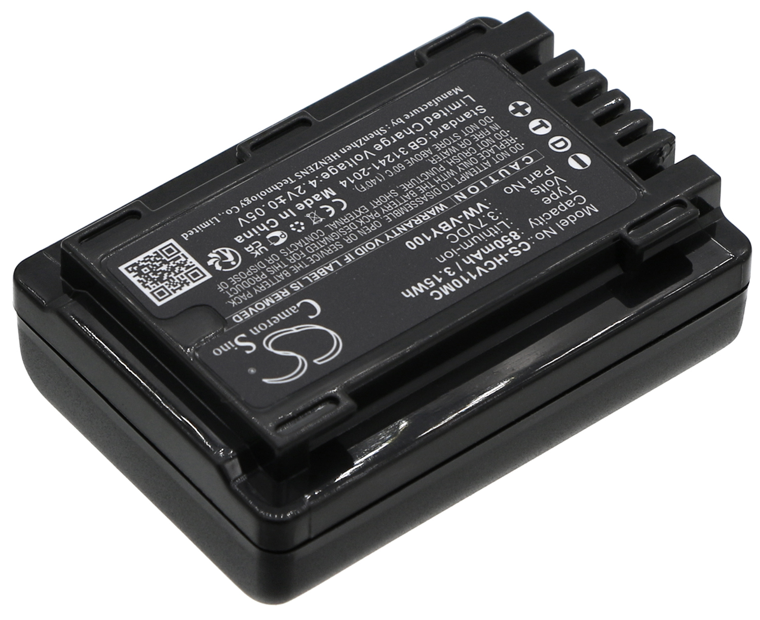 Panasonic VW-VBY100 HC-V110 HC-V110G camera battery Li-ion