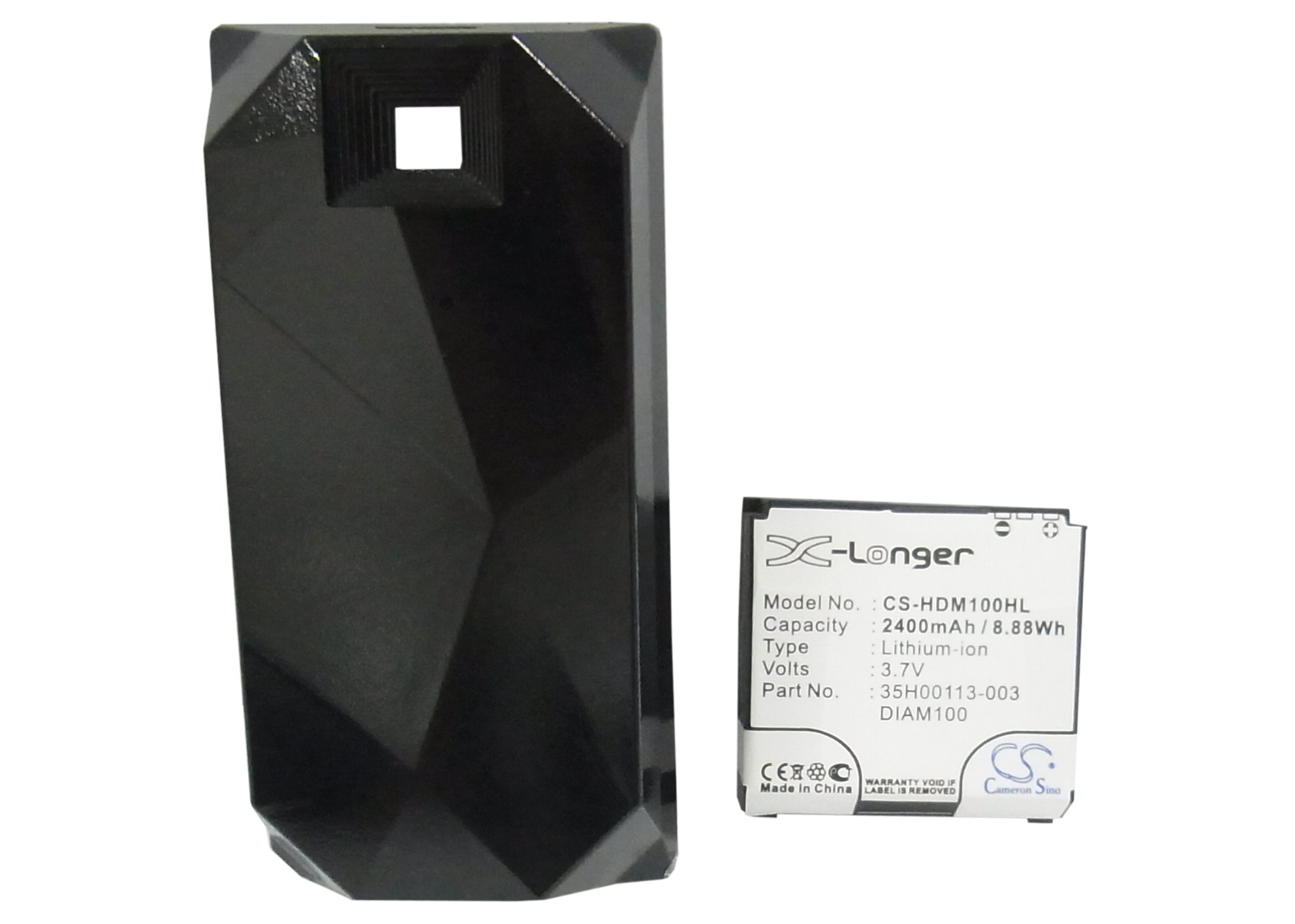 HTC P3700 P3100 extended battery with back cover included