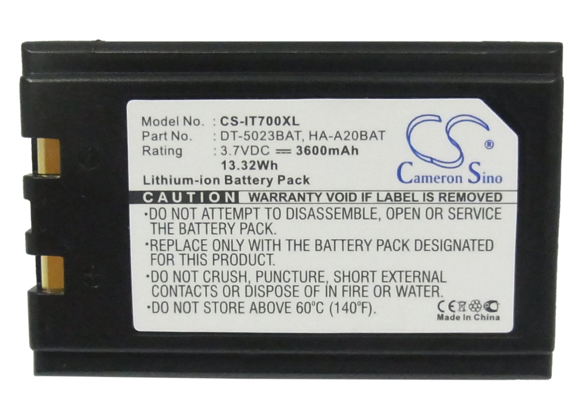 Symbol PPT2700 extended barcode scanner battery
