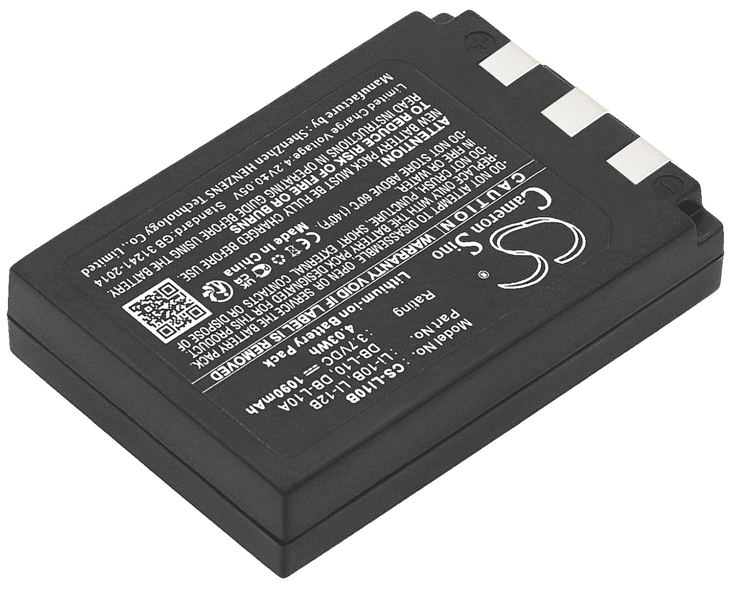 Sanyo DB-L10 DB-L10A camera camcorder battery rechargeable
