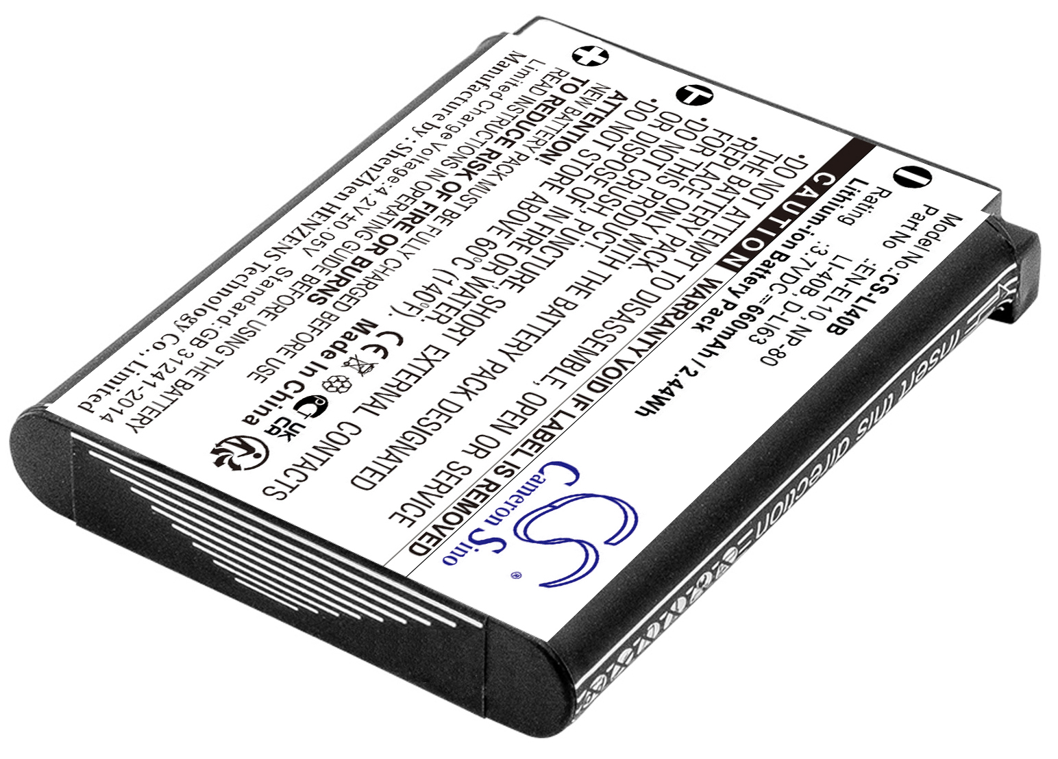 Nikon EN-EL10 camera camcorder battery rechargeable replacement