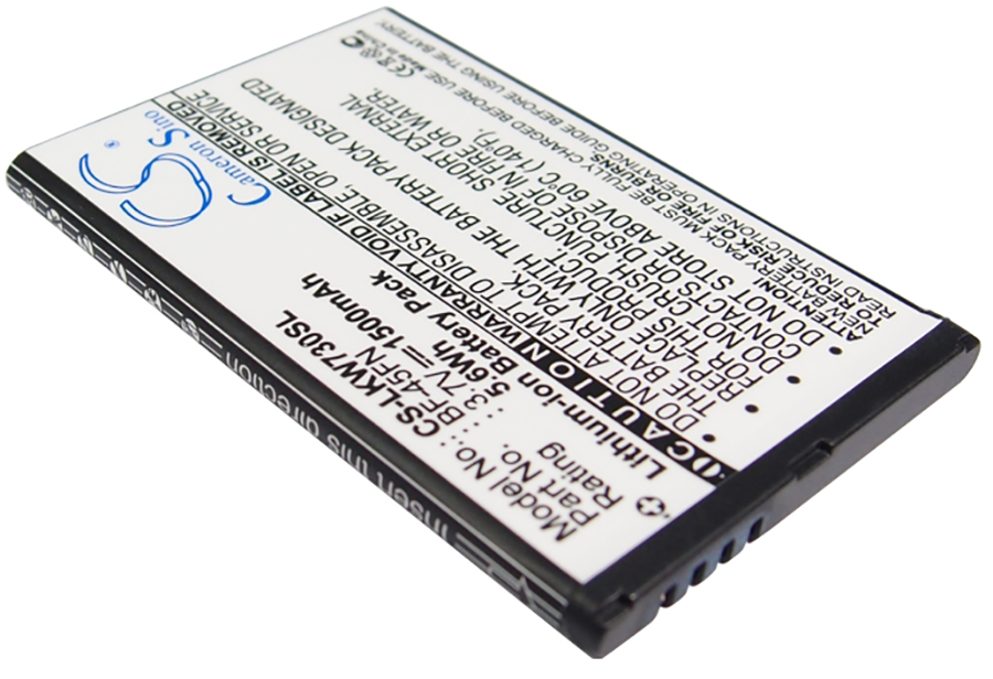 LG KW730 battery BF-45FN replacement 3.7v