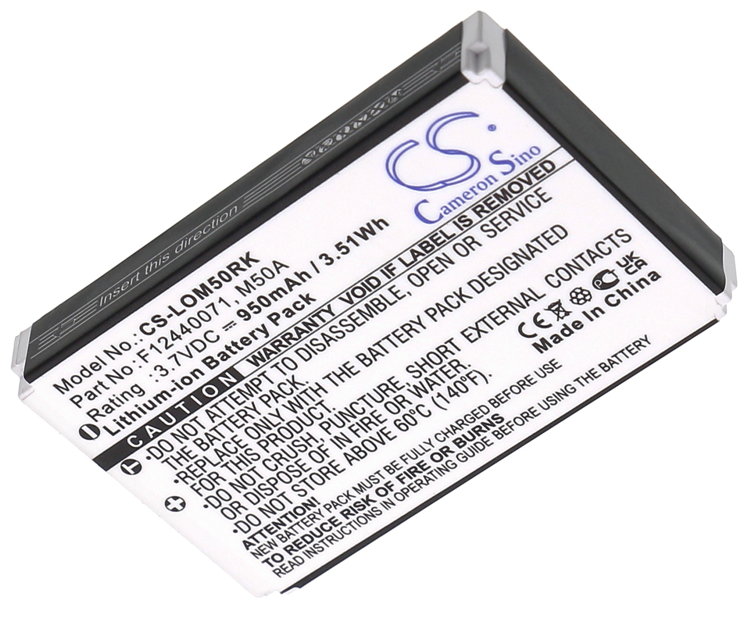 Logitech diNovo Edge Mini battery Y-RAY81 190304-2004 F12440071