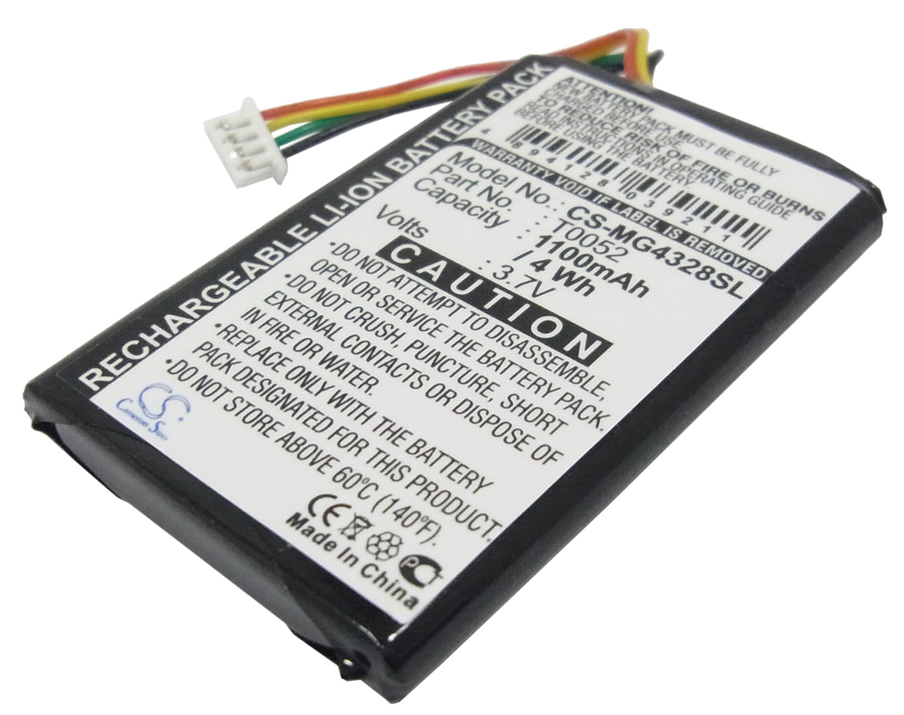 Typhoon-Myguide-4328 battery 4328-BT sat-nav CM-2 M10A