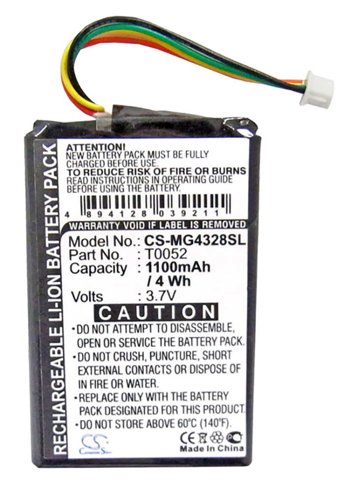 Typhoon-Myguide-4328 battery 4328-BT sat-nav CM-2 M10A
