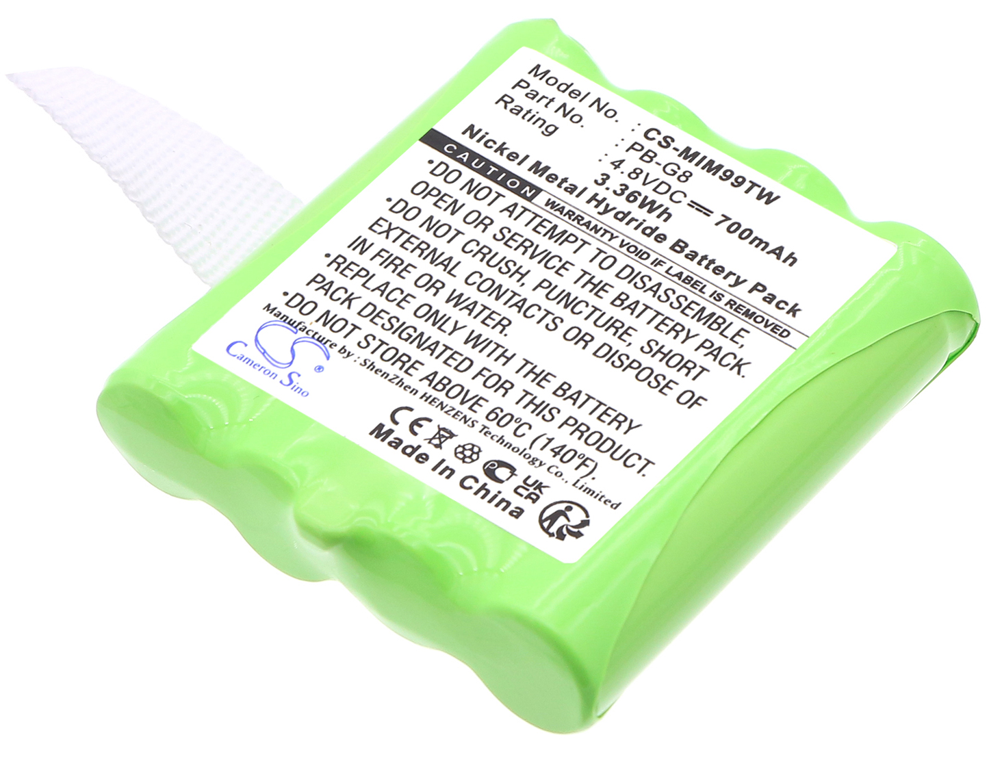 Topcom Twintalker 9100 PB-G8 two-way-radio battery rechargeable