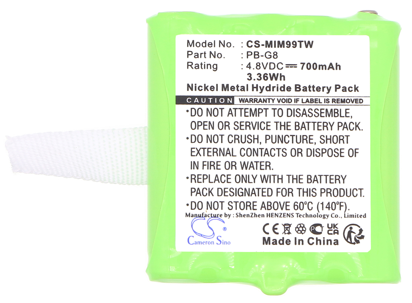 Topcom Twintalker 9100 PB-G8 two-way-radio battery rechargeable