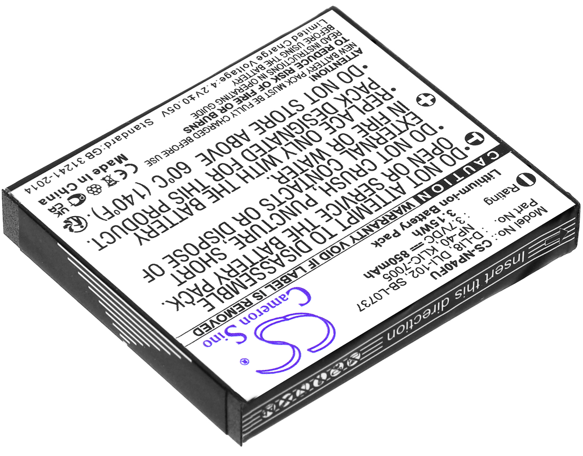 Braun D808 camera camcorder battery rechargeable replacement