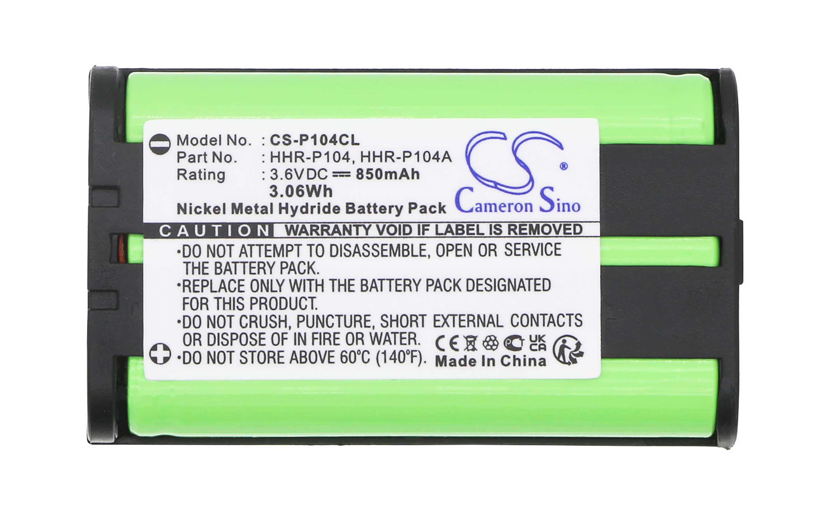 Radio-Shack 23-968 43-9024 battery replacement rechargeable