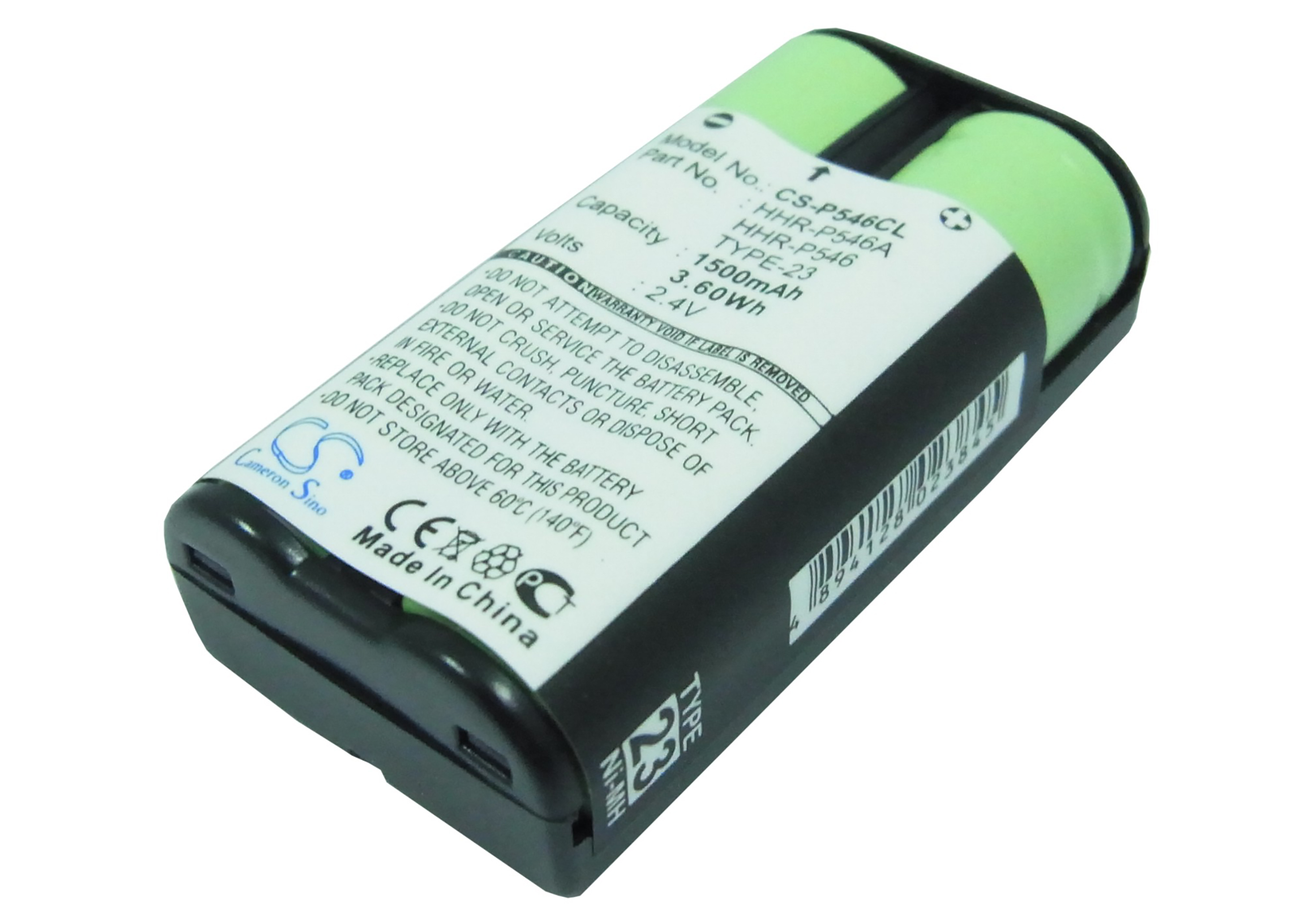 Panasonic HHR-P546 HHR-P546A TYPE 23 battery cordless phone