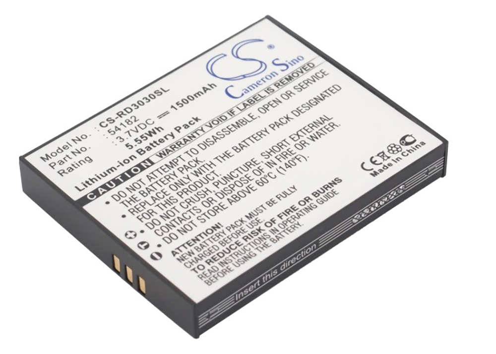 RCA Lyra X3000 battery replacement X3030 54182 1500mAh 3.7V