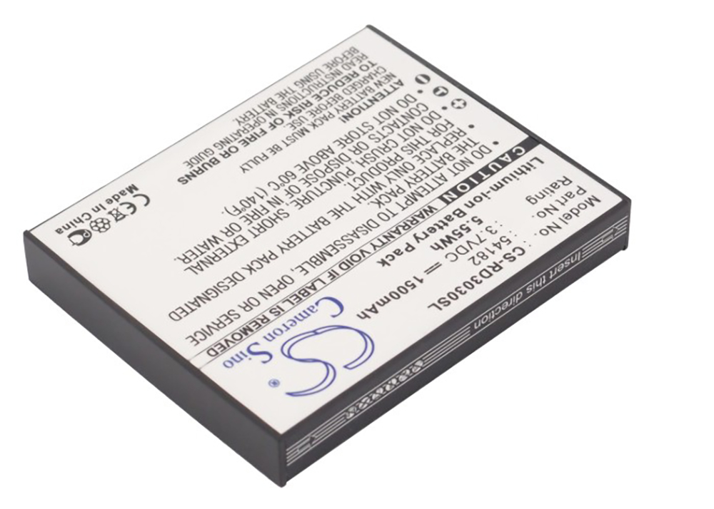 RCA Lyra X3000 battery replacement X3030 54182 1500mAh 3.7V