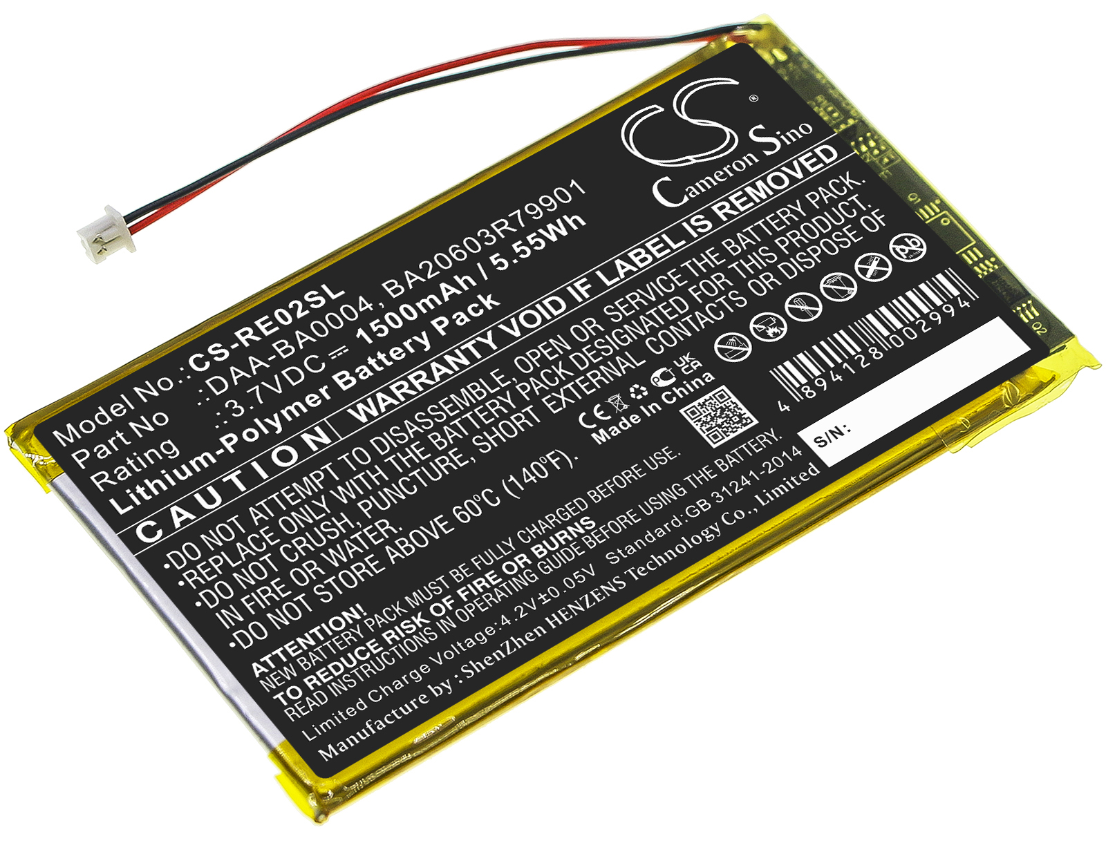 Creative Labs Zen Touch battery Nomad Jukebox DAP-HD0014 3.7v