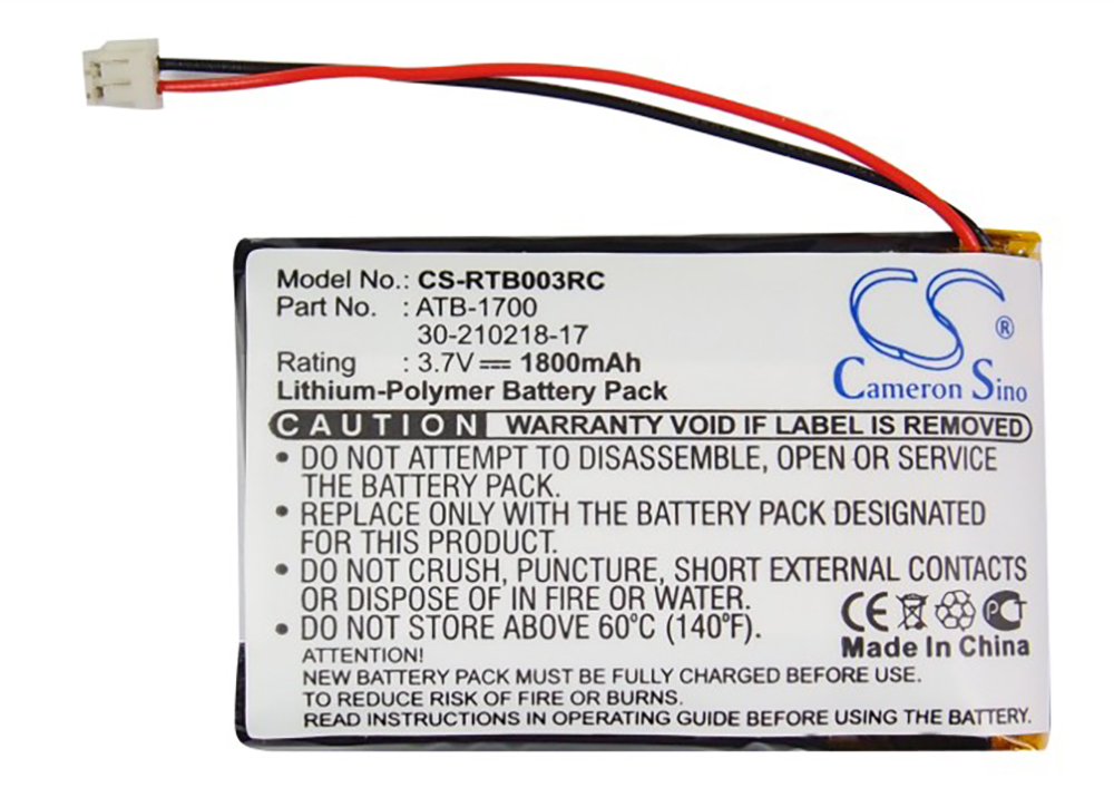 RTI-T3-V 30-210218-17 ATB-1700 battery audio remote controller