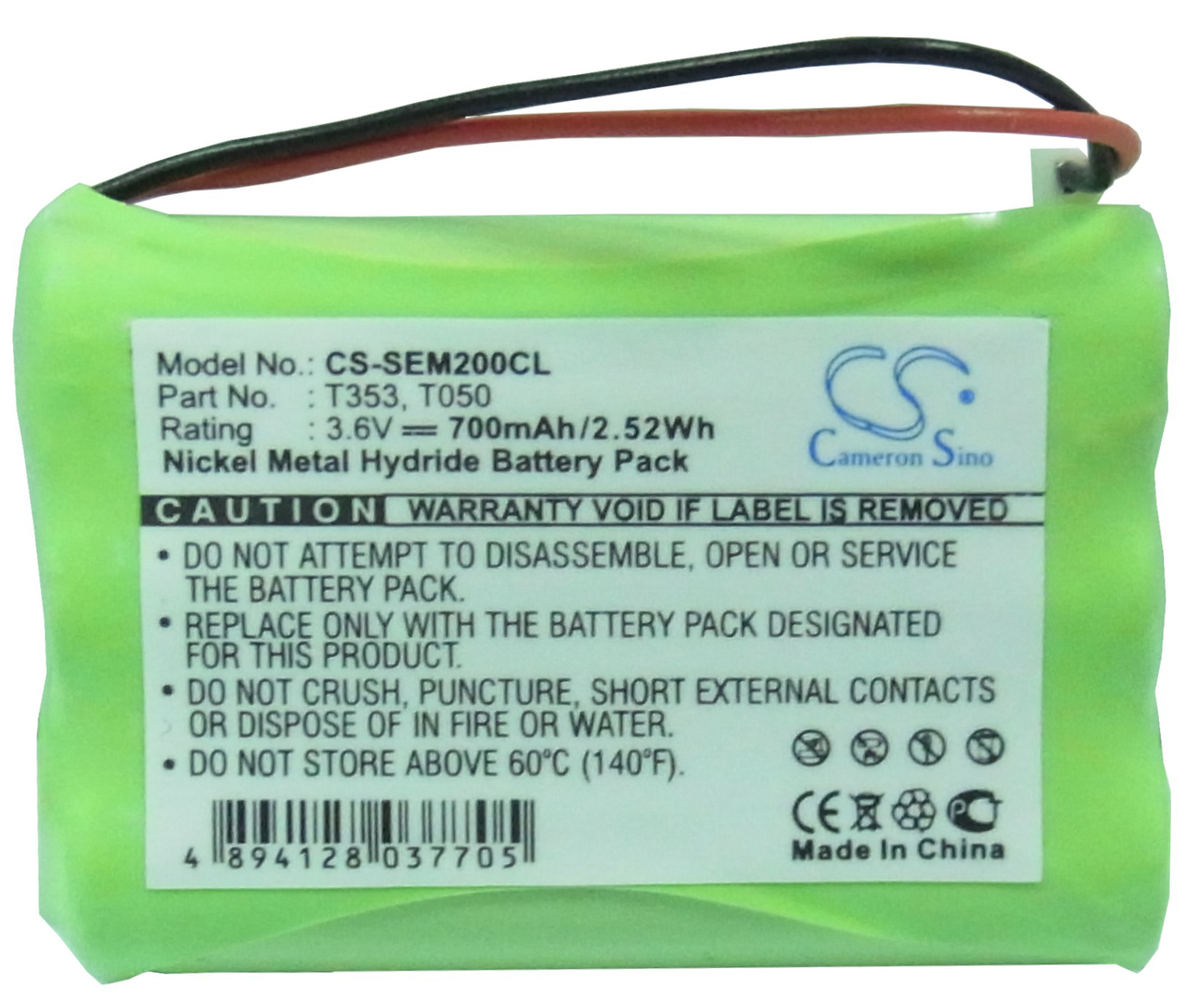 GP T050 T353 battery cordless phone rechargeable replacement