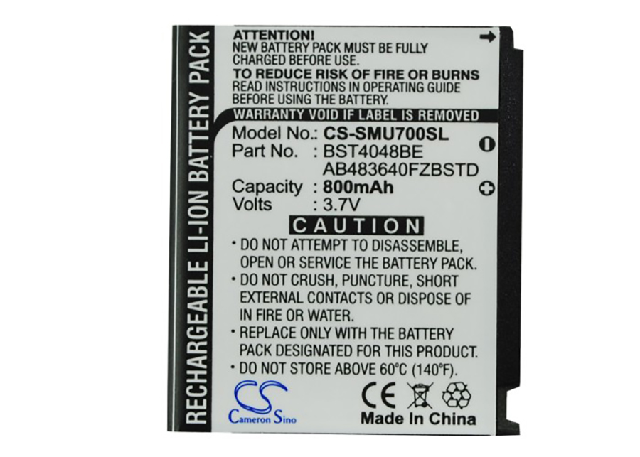 Samsung AB483640FZBSTD BST4048BE AB603443CE battery
