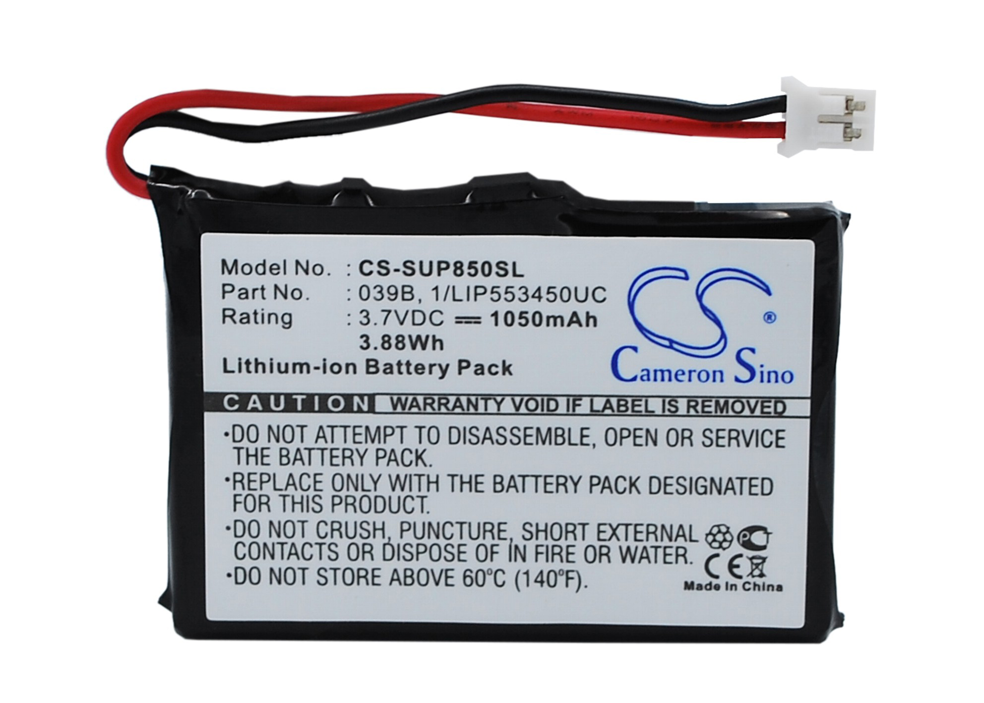 Sureshotpgs battery 1110-1 8800 8850 039B 1/LIP553450UC Sat-Nav