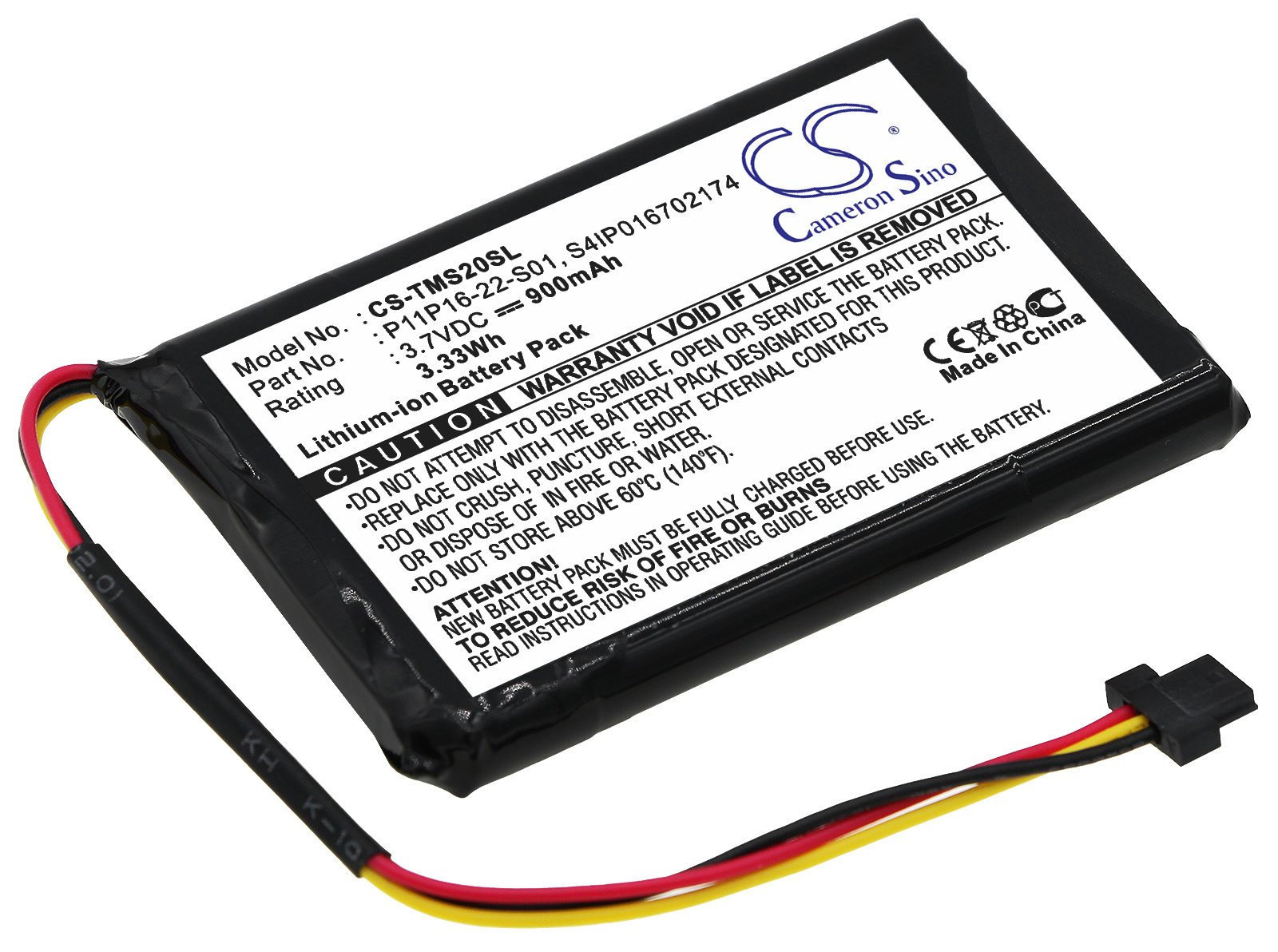 Tom-Tom battery 4ET0.002.07 Start XL P11P16-22-S01 S4IP016702174
