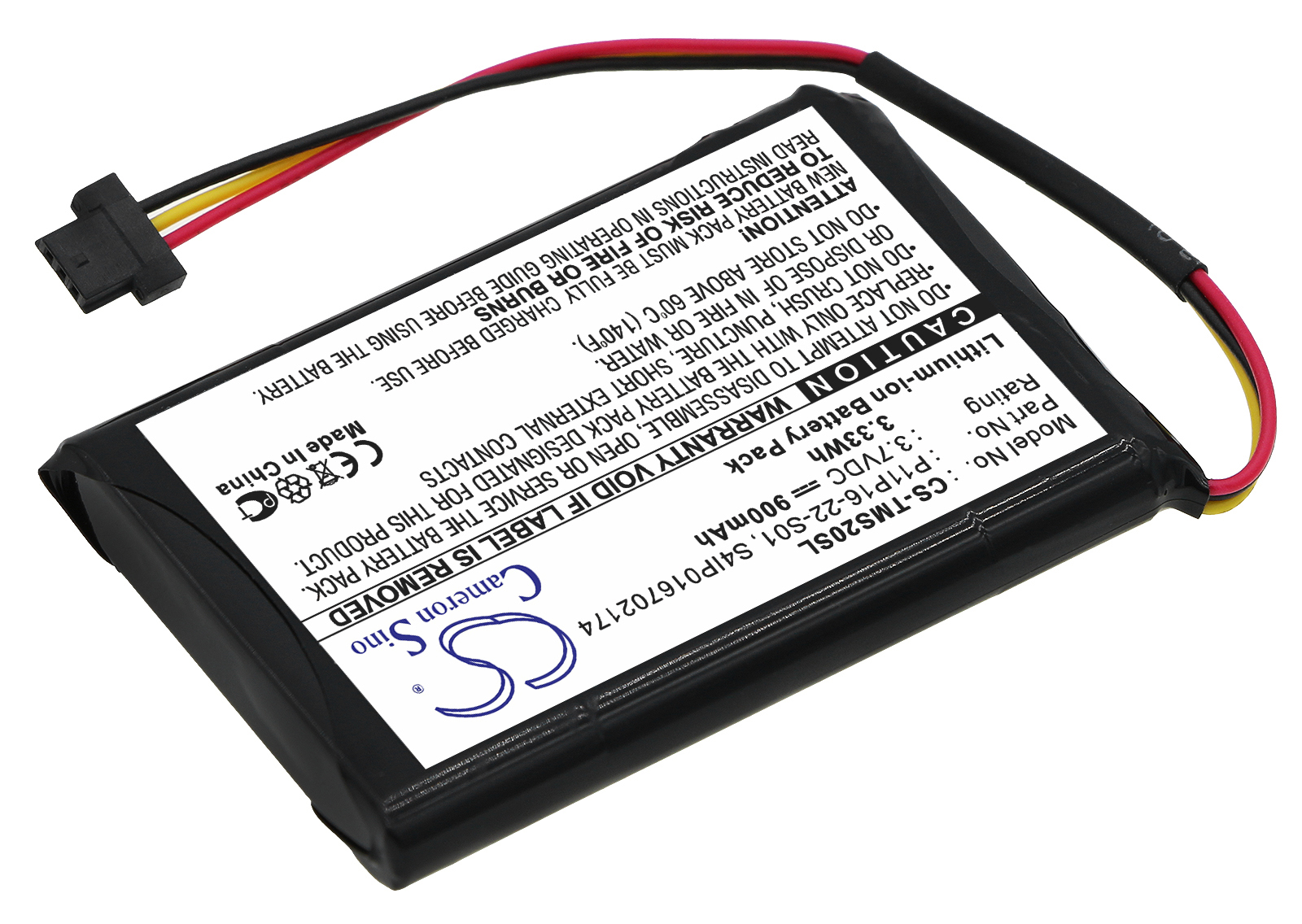 Tom-Tom battery 4ET0.002.07 Start XL P11P16-22-S01 S4IP016702174