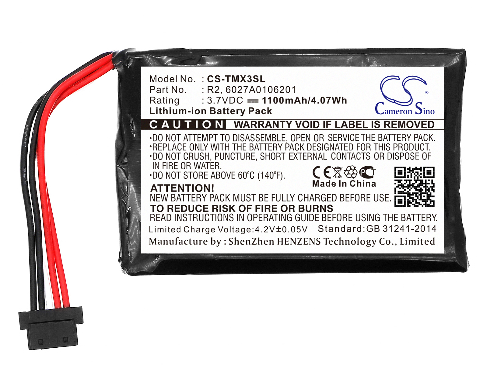 Tom-Tom 1EP0.029.01 4EP0.001.02 5EP0.029.01 XXL IQ Routes battery