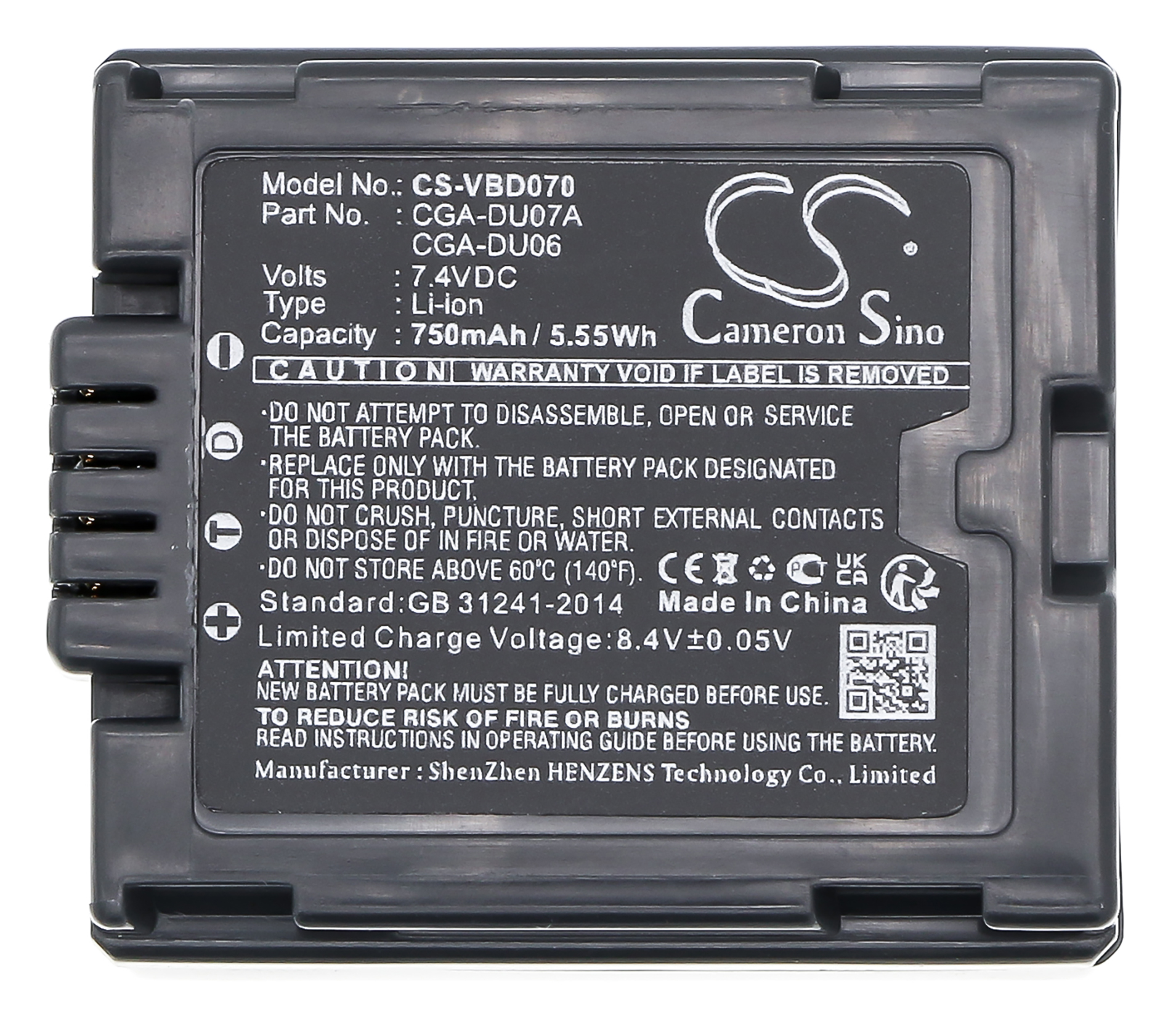 Hitachi CGR-DU06E/1B DZ-BP07P DZBP07PW DZ-BP07S battery