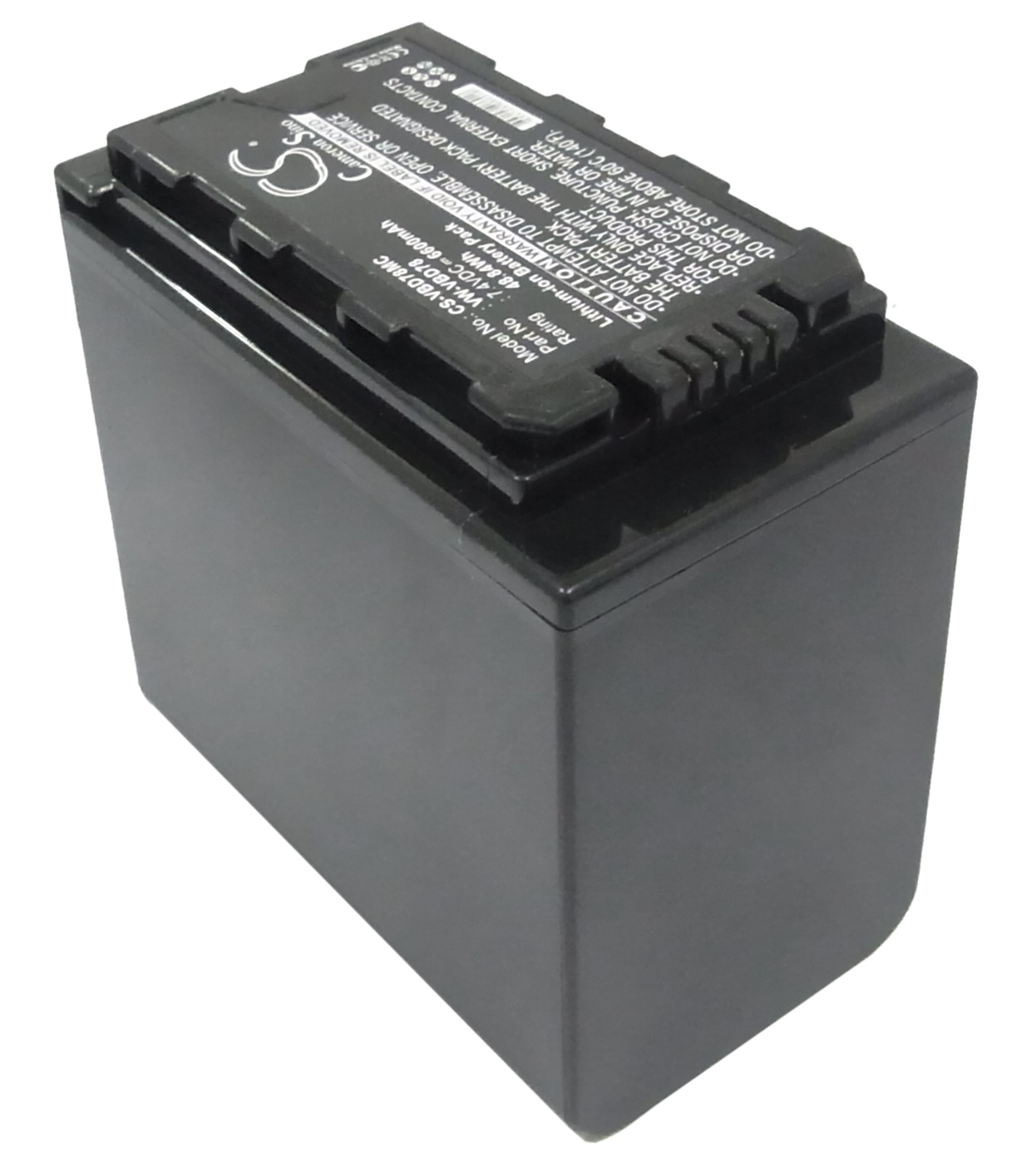 Panasonic VW-VBD78 HC-MDH2GK-K HC-MDH2M battery 6.6Ah 7.4V