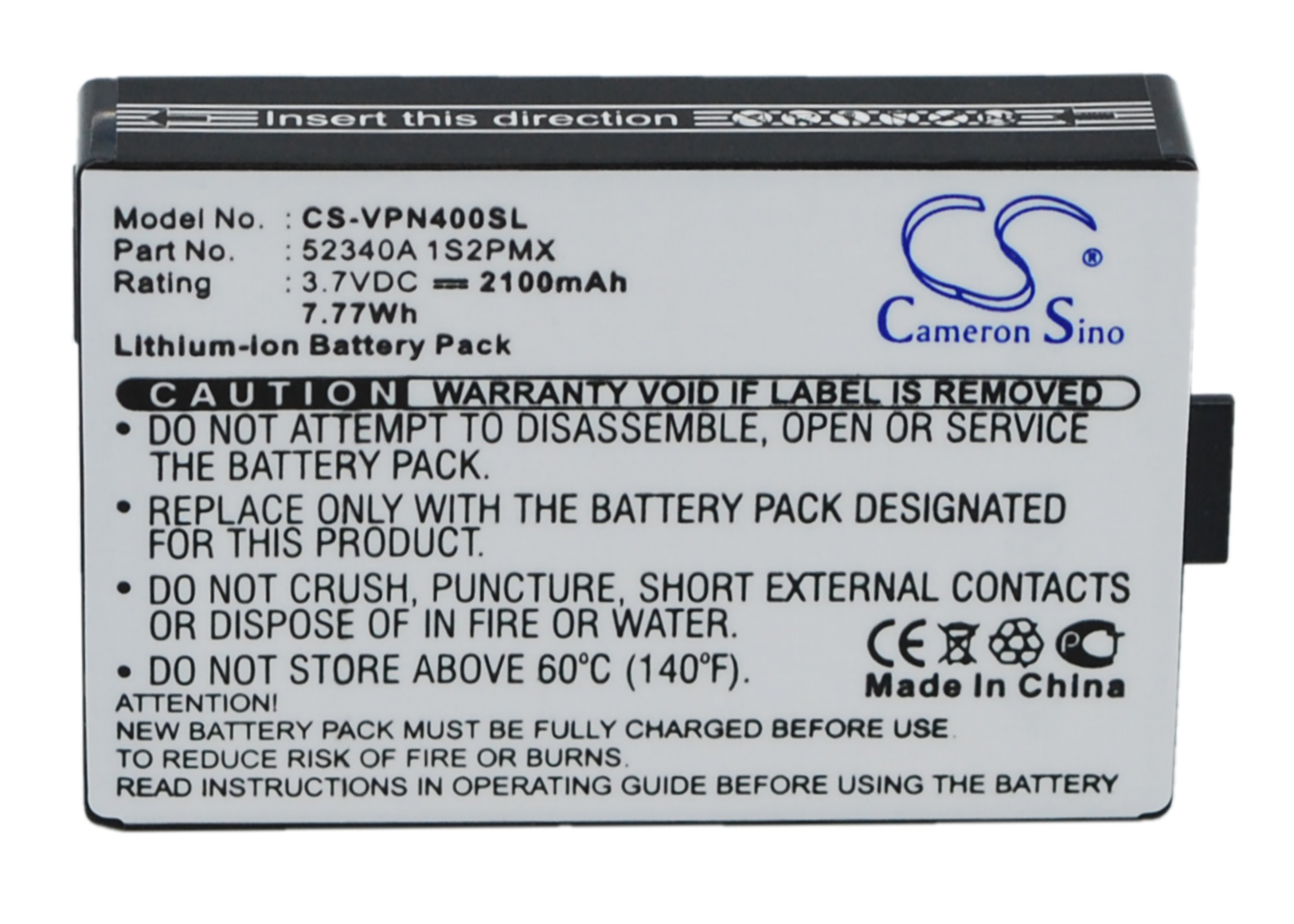 VDO Dayton battery BAT-4060 PN4000 PN4000-TSN 52340A 1S2PMX