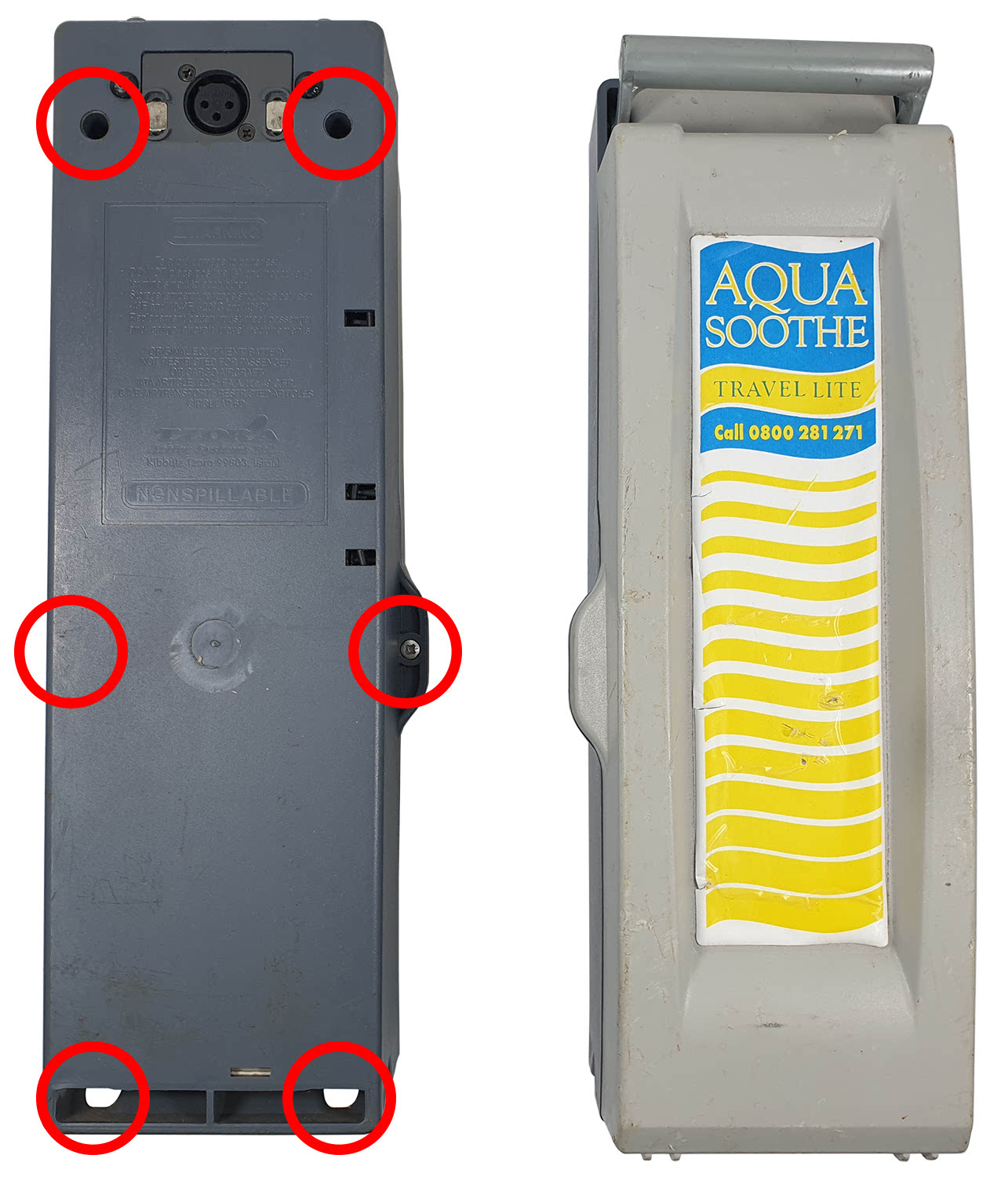 Aquasoothe Travel-Lite mobility scooter battery replacement