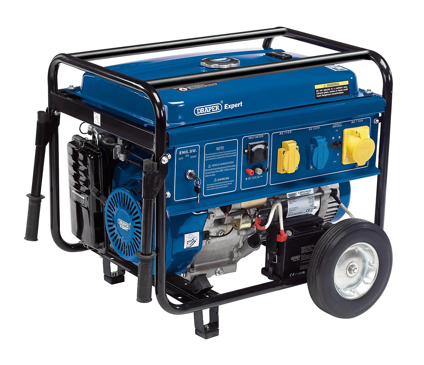 Draper-23984 Expert 4000w battery petrol generator 12v