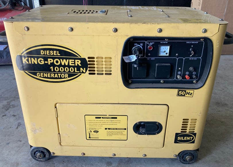 King Power 10000LN generator battery replacement