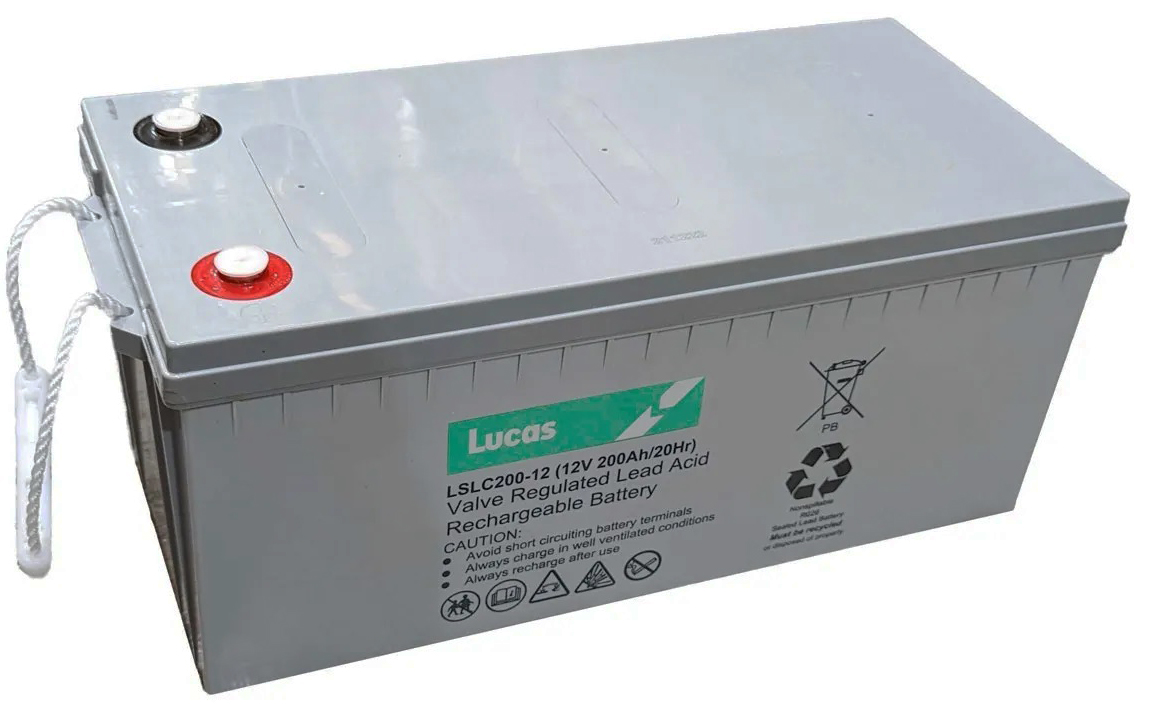 Lucas LSLC200-12 battery GEL 12v 246ah sealed VRLA