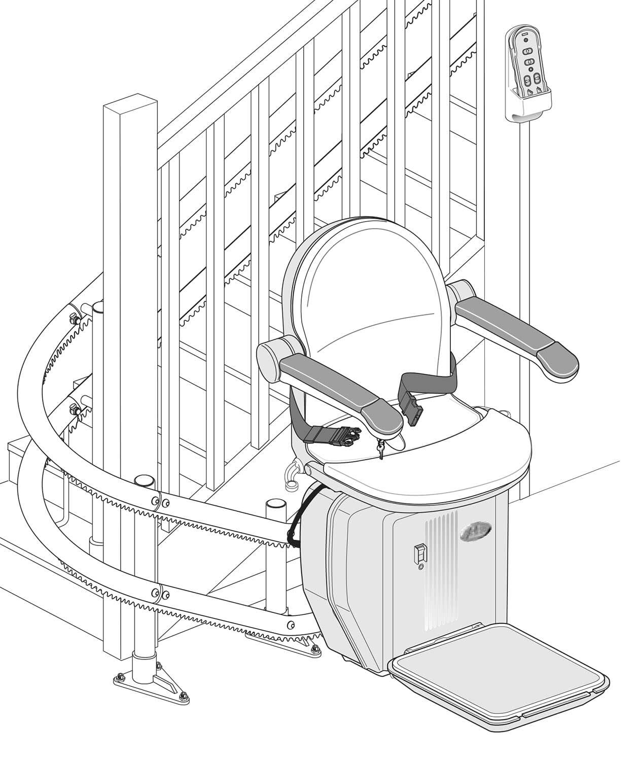 Minivator 950 1000 2000 stairlift battery replacement