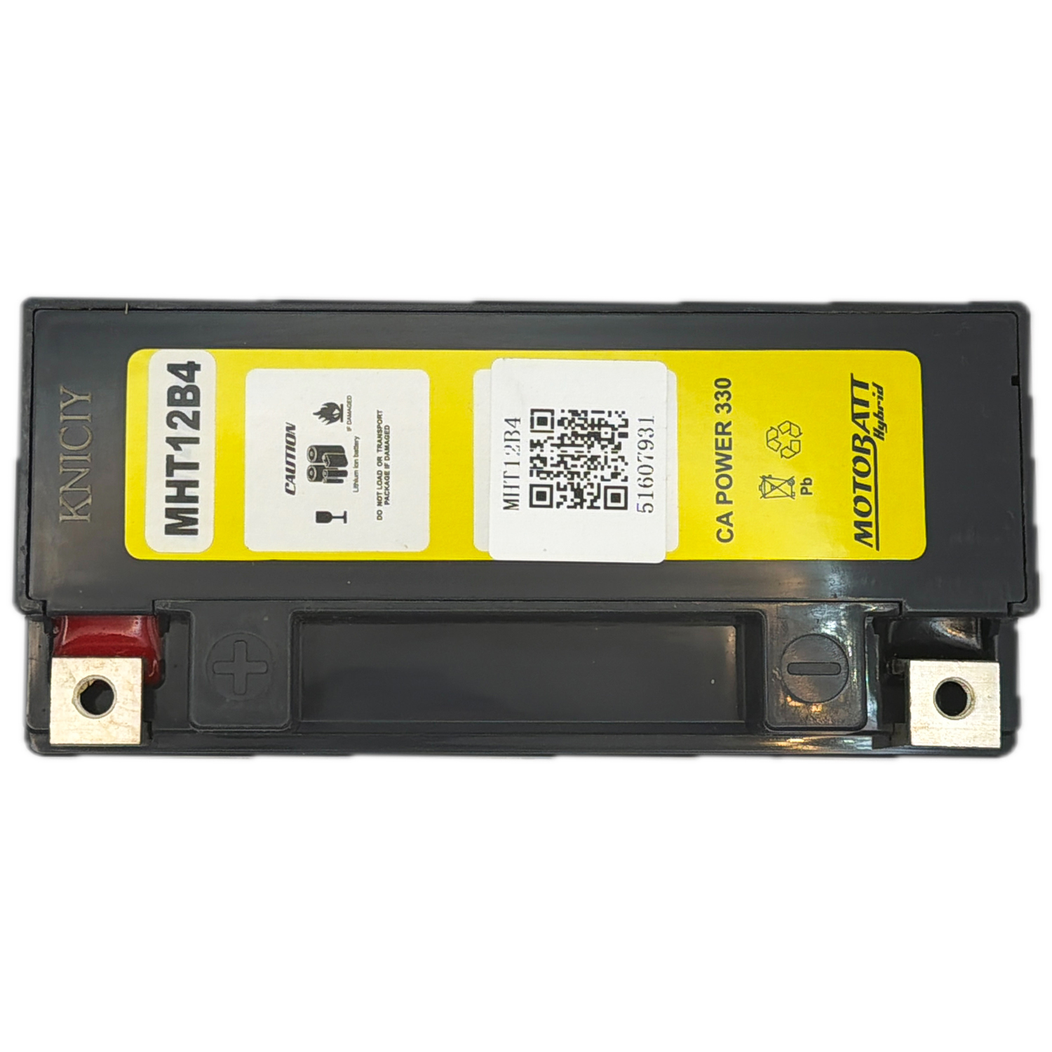Motobatt MHT12B4 Battery Replacement 12V 12Ah Hybrid Lithium