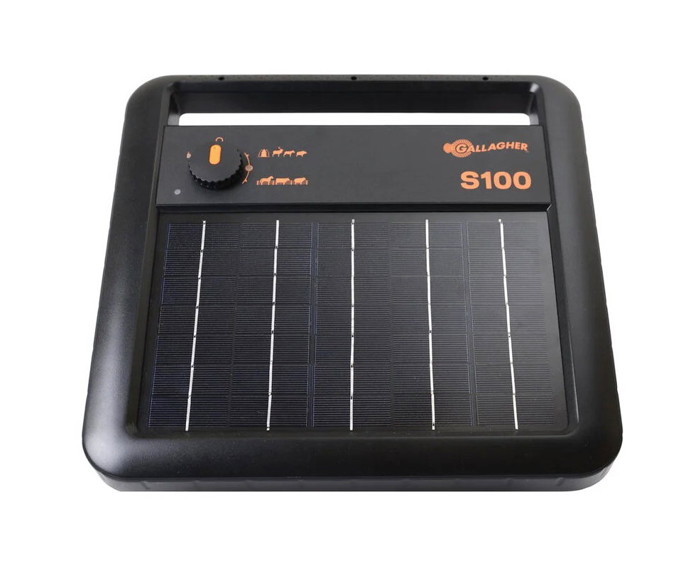 Gallagher-S100 battery solar fence energiser 12v