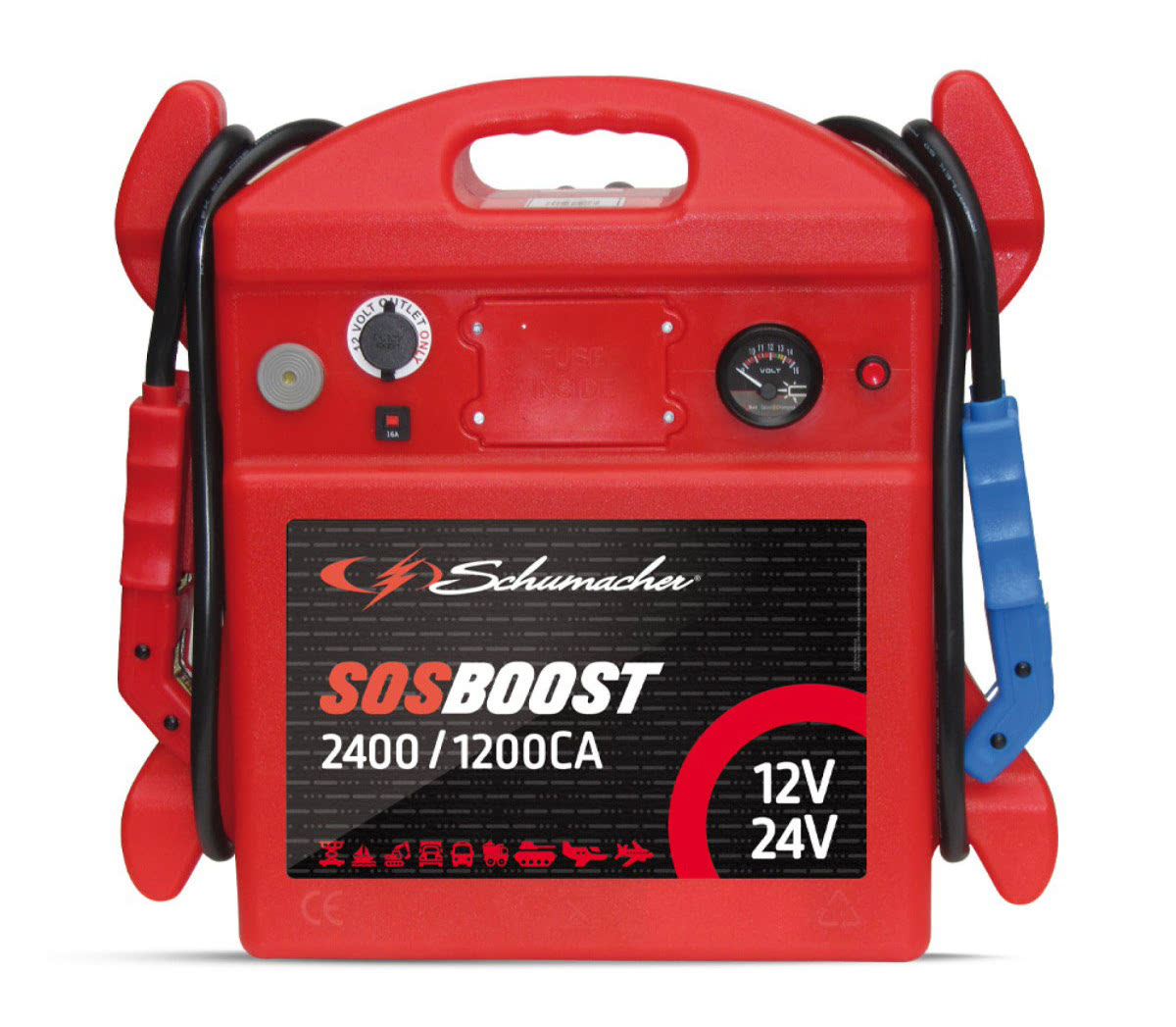 Schumacher-SOS-Boost-2400/1200CA battery 12v/24v
