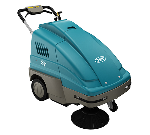 Tennant-S7 pedestrian sweeper battery replacement