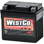 12VX5L-B WestCo 12v 5Ah motorbike battery replacement