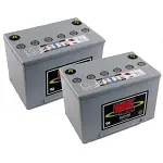 MK M34-SLD-G mobility battery x2 GEL 60ah power-chair