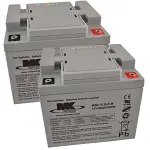 MK M50-12-SLD-M battery replacement 12v 50Ah AGM x2