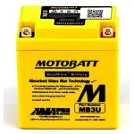 Motobatt AGM Quadflex MB3U battery replacement 12v 50CCA