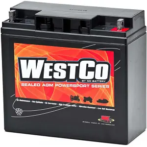 12V20P WestCo Classic motorbike battery 12v 20ah 275CCA