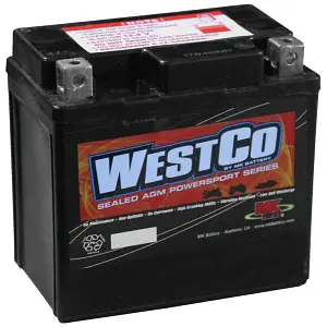 12VZ7S WestCo Classic 12v 7Ah motorbike battery