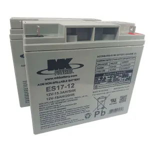 MK-ES17-12 mobility battery double pack 12v 18ah