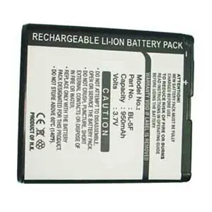 Nokia BL-5F N95 extended battery replacement rechargeable
