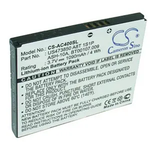 Acer beTouch battery E400 E400B neoTouchP400 ASH-10A BT00107.008