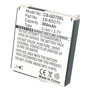 Panasonic GD70 EB-BSD70 battery replacement rechargeable