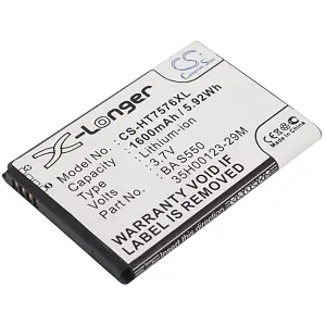 HTC 7-Pro T7576 battery smartphone 1600mAh 3.7v