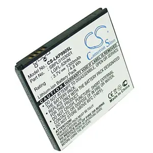 LG G2X Optimus 2X 3D Speed P920 replacement battery rechargeable